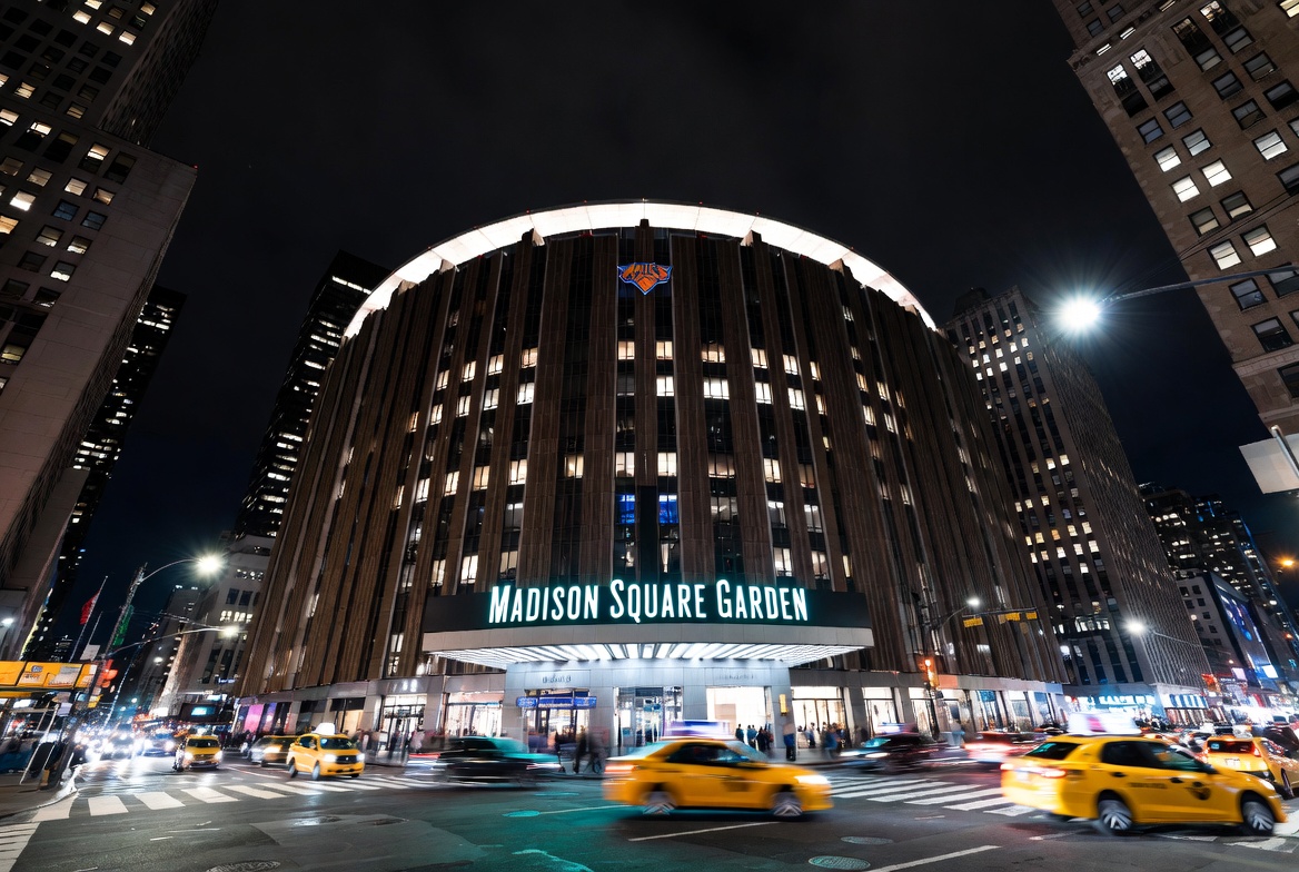 Madison Square Garden Midtown Manhattan - Home of Knicks and Rangers